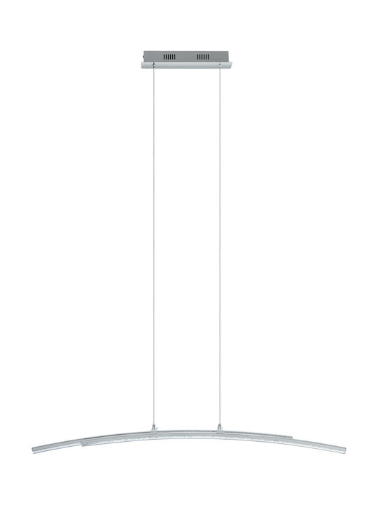 Eglo Pertini Pendant Light LED Rail with Warm White Light Silver