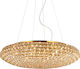Ideal Lux King Kronleuchter 12xG9 mit Kristallen Gold 088020