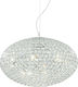 Ideal Lux Orion Chandelier with Crystals 8xE14 Transparent 50cm 066387