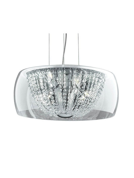 Ideal Lux Audi-60 Πολυέλαιος Ø50cm με Κρύσταλλα Διάφανος Ideal Lux Audi-60 Πολυέλαιος Ø50cm με Κρύσταλλα Διάφανος