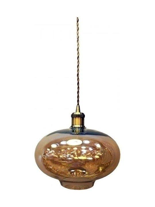 V-TAC Pendant Light Single-Light for Socket E27 Bronze