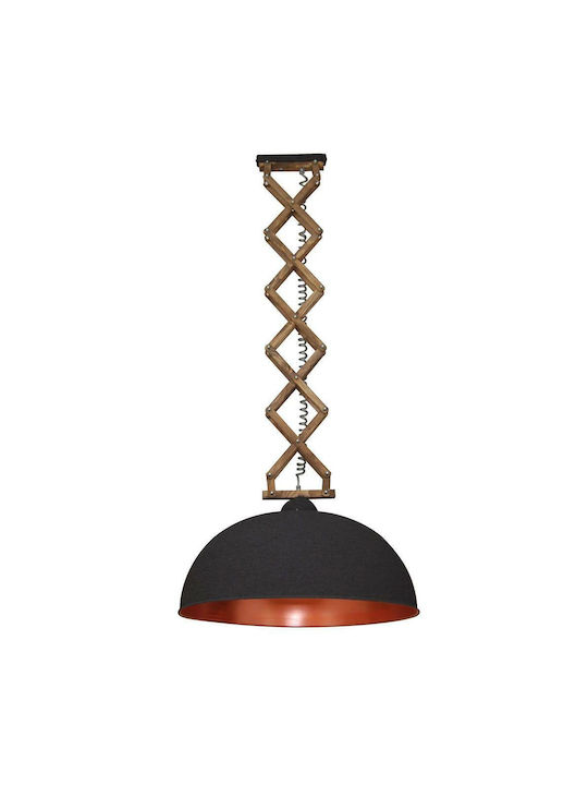 Home Lighting Up-down Pendant Light Black Bell ...