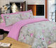 Le Blanc Комплект Пухено Единично 160x240бр Pink Rose Многоцветен 2бр