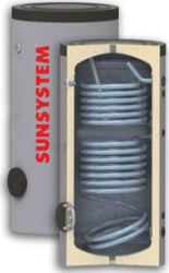 Sunsystem Son Τριπλής Ενέργειας Boiler Λεβητοστασίου Glass 300lt με δύο Εναλλάκτες Τριπλής Ενέργειας