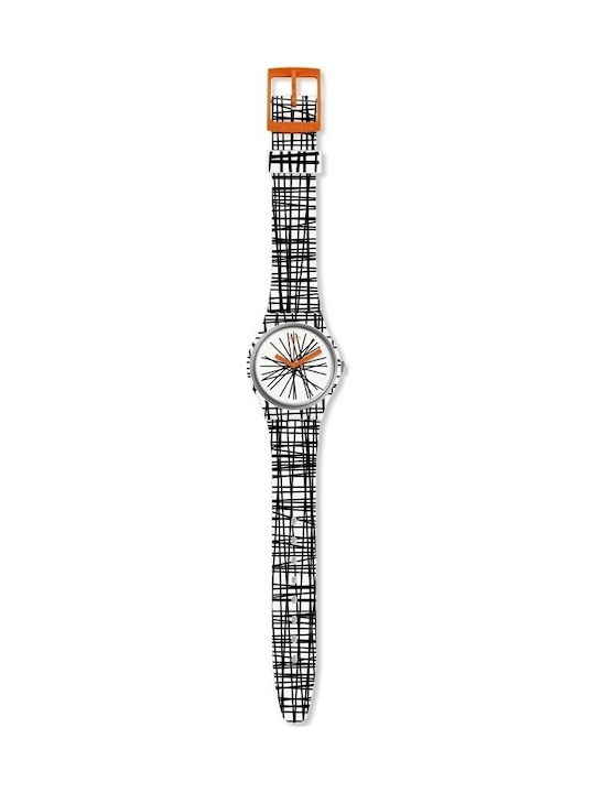 Swatch Lace Me Watch with Rubber Strap