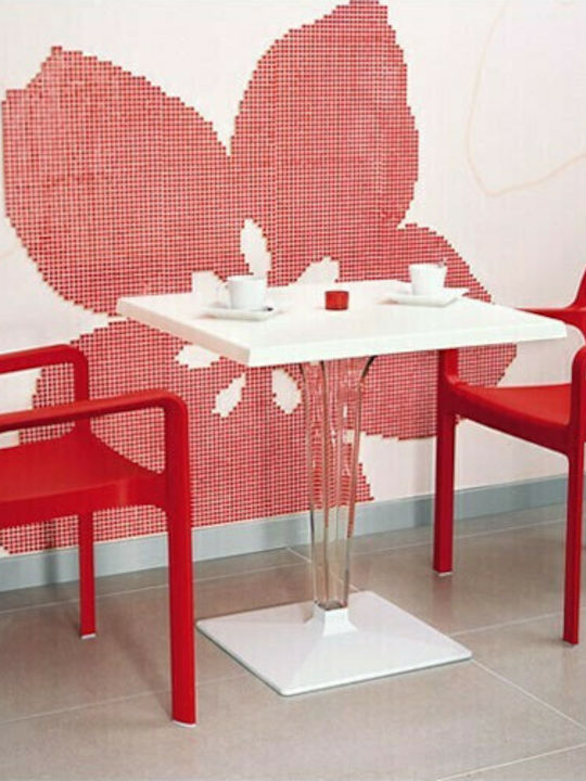 Outdoor-Stuhl Polypropylen Diva Red 57x53x84εκ.