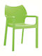 Scaun de exterior Polipropilenă Diva Verde tropical 57x53x84cm
