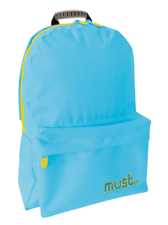 Must Luxury Schulranzen Rucksack Junior High-High School in Hellblau Farbe