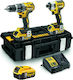 Dewalt Set Impact Drill Driver & Impact Screwdriver 18V with 3 5Ah Batteries and Case