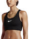 Pro Classic Swoosh Damen Sport-BH Schwarz