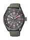 Citizen Ecodrive Watch Eco - Drive with Green Fabric Strap