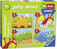 Puzzle pentru Copii Jolly Dinos pentru 1.5++ Ani 14buc Ravensburger