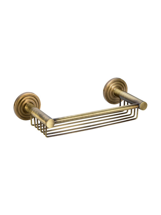 Verdi Brass Metallic Sponge Holder Wall Mounted Bronze