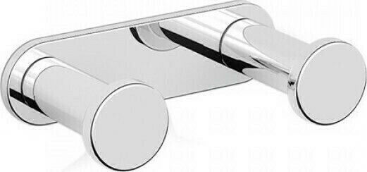 Langberger Series 280 Double Wall-Mounted Bathroom Hook 7x2cm Silver Langberger Series 280 Double Wall-Mounted Bathroom Hook 7x2cm Silver