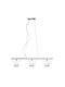 Aca Pendant Light White Rail with Socket G9 95cm