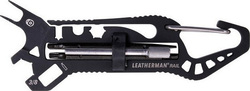 Leatherman Rail Unealtă Multifuncțională Breloc Negru cu Lamă din Oțel inoxidabil cu Teacă