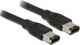 DeLock FireWire Cable 6-pin male to 6-pin male 0.5m