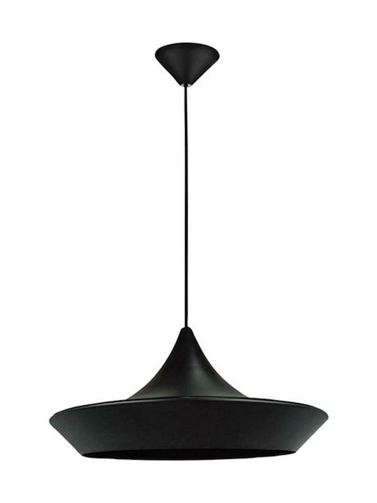 Home Lighting Land Μοντέρνο Κρεμαστό Φωτιστικό Μονόφωτο με Ντουί E27 σε Μαύρο Χρώμα