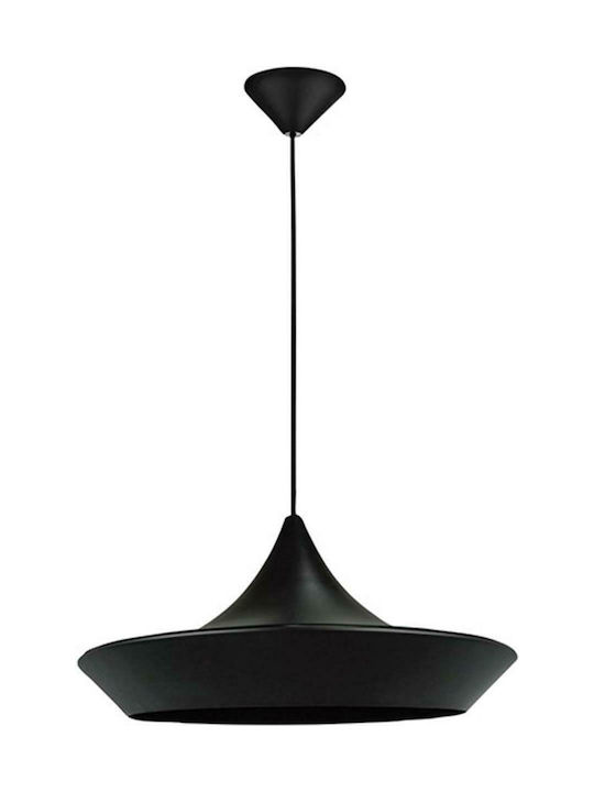 Home Lighting Land Pendant Light Single-Light for Socket E27 Black