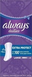 Always Dailies Extra Protect Large Panty Liners for Heavy Flow 2.5 Drops 26pcs