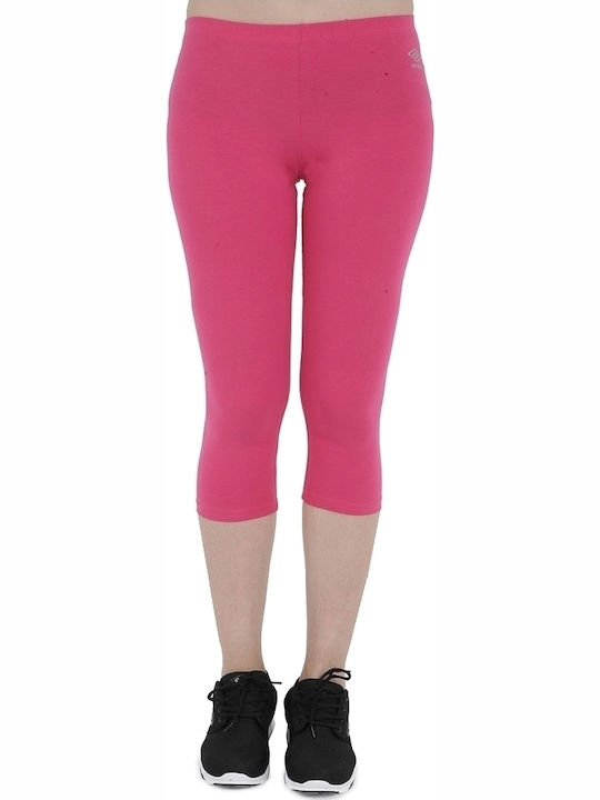 Umbro Women's Capri Legging Fuchsia 66597E-00F2