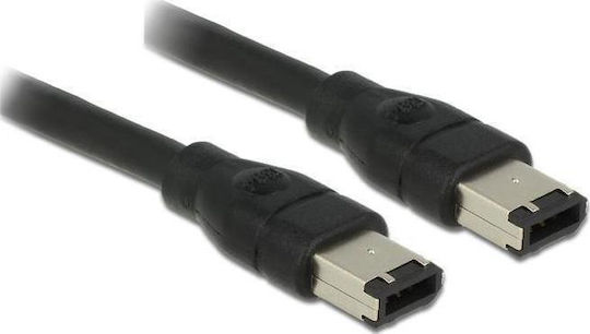DeLock FireWire Cable 6-pin male to 6-pin male 2m