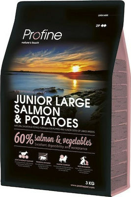 Profine Junior Large 3kg Ξηρά Τροφή για Κουτάβια Μεγαλόσωμων Φυλών με Σολομό