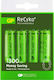 GP Batteries ReCyko+ Rechargeable Battery AA Ni-MH 1300mAh 1.2V 4pcs
