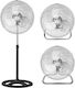 Life Grecale Πολυμορφικός Ανεμιστήρας 50W Διαμέτρου 45cm Μαύρος
