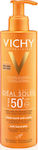 Vichy Ideal Soleil Anti Sand Milk Αδιάβροχη Αντηλιακή Κρέμα για το Σώμα SPF50 200ml