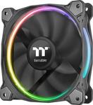 Thermaltake Riing 14 RGB Radiator Fan TT Premium Gehäuselüfter 140mm mit Verbindung 4-Pin PWM 1Stück Schwarz