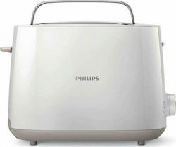 Philips Φρυγανιέρα 2 Θέσεων 900W Λευκή