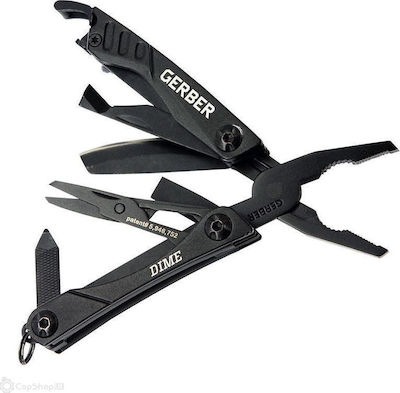 Gerber Dime Multi-tool Black with Blade made of Stainless Steel