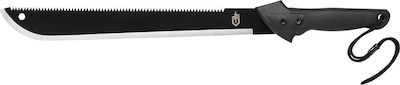 Gerber Gator Machete Black with Blade made of Carbon Steel in Sheath