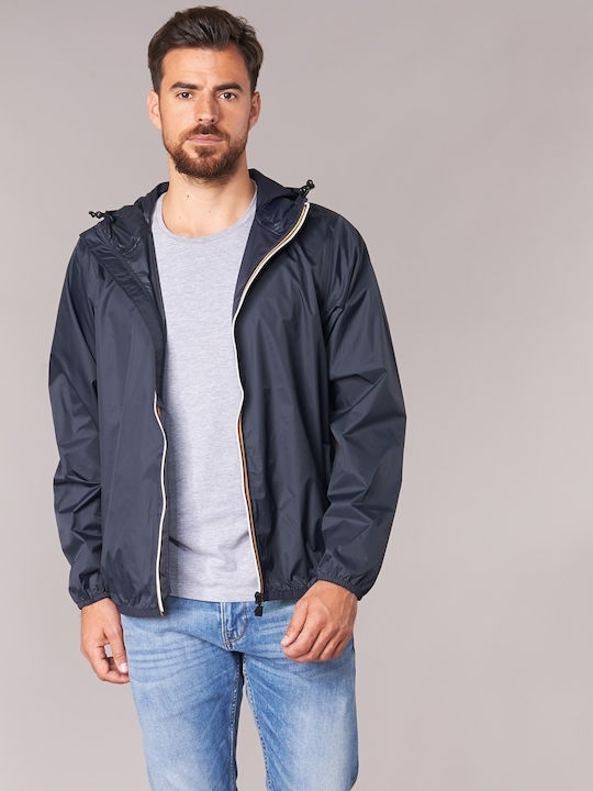 K-Way Le Vrai Claude 3.0 Herren Jacke Lässig Winddicht Schwarz