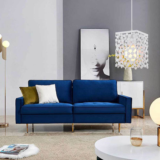Elmark Janis-1b Pendant Light White with Socket E27 13x13x190cm