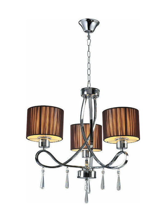 Elmark Lilly Candelabru 3xE27 cu căciulițe Argint 955LILLY3