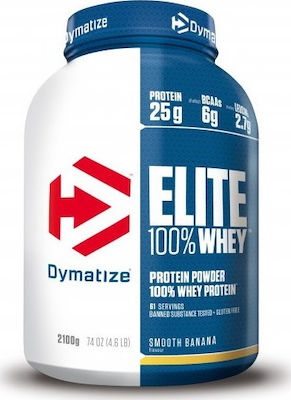 Dymatize Elite 100% Whey Πρωτεΐνη Ορού Γάλακτος Χωρίς Γλουτένη με Γεύση Smooth Banana 2.17kg