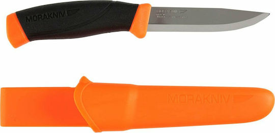 Morakniv Companion F Rescue Μαχαίρι Πορτοκαλί σε Θήκη