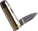 Mil-Tec Small Cartridge Pocket Knife Gold with Blade made of Stainless Steel