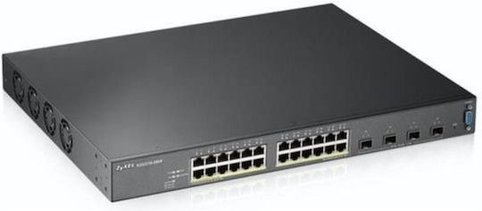 Zyxel XGS2210-28HP Managed L2 PoE+ Switch with 24 Gigabit (1Gbps) Ethernet Ports and 4 SFP Ports