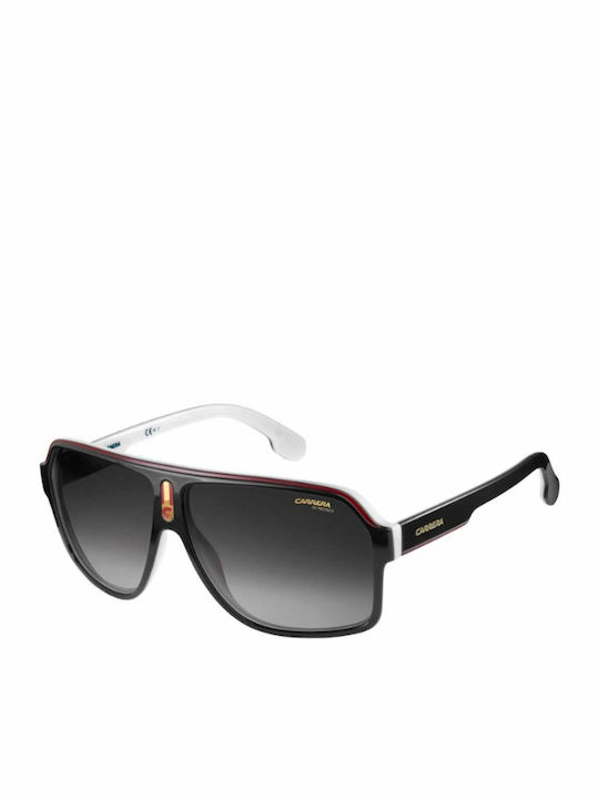 Carrera Men's Sunglasses With Black Horn-Rimmed Frame And Grey Gradient Lens 1001/S 80S9O