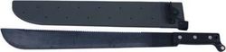 MFH Camping Machete Machete Black with Blade made of Steel in Sheath