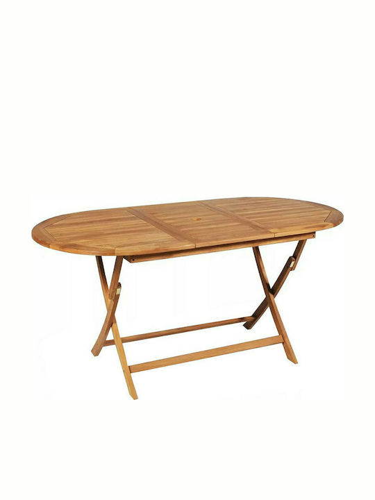 Outdoor Table from Teak Foldable 140x80x75cm