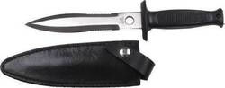 Fox Outdoor Double Edged Knife Black in Sheath Fox Outdoor Double Edged Knife Black in Sheath