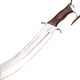 United Cutlery Hibben IV Combat Machete Ματσέτα Καφέ σε Δερμάτινη Θήκη