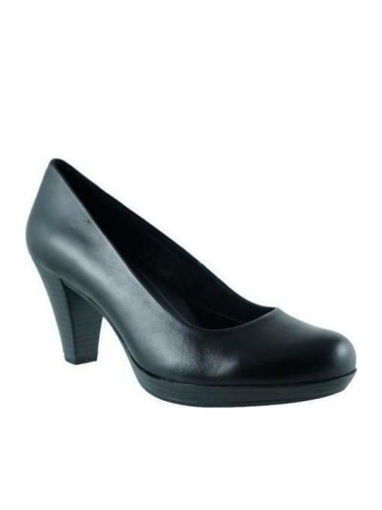 Marco Tozzi Leather Black Heels 22424-25 Black 2-22424-25-001