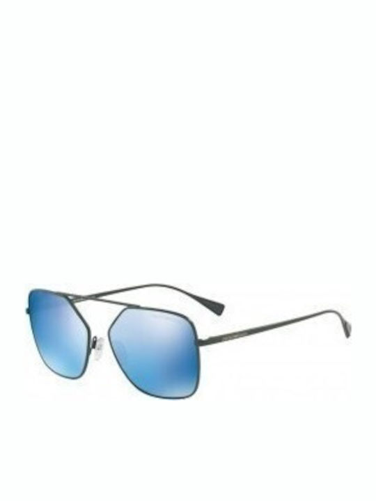 Emporio Armani Men's Sunglasses with Green Metallic Frame and Brown Mirror Lenses EA2053 3173