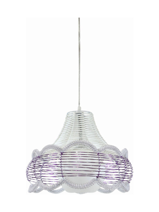 Keskor Pendant Light Single-Light for Socket E27 Purple