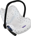 Dooky Car Seat Cover Star White